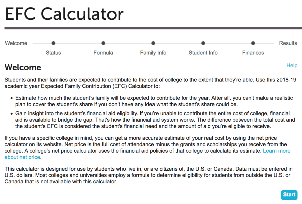 What Is The Expected Family Contribution Mean