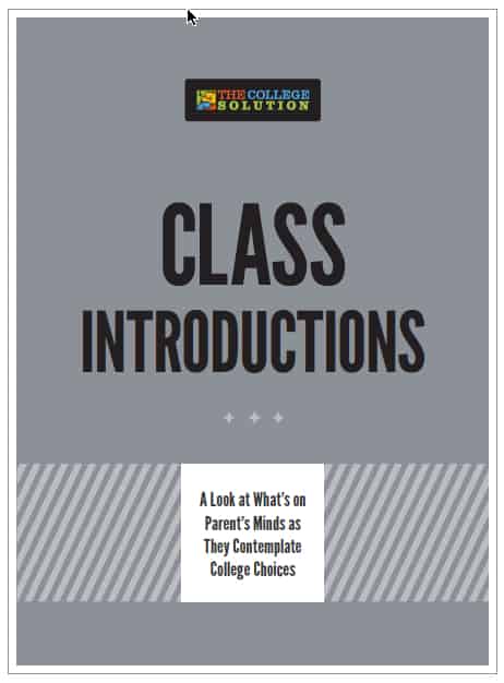 class introductions